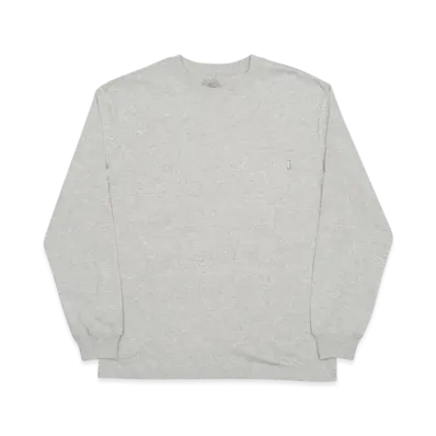PALACE Pocket L/S T-Shirt "Grey Marl"