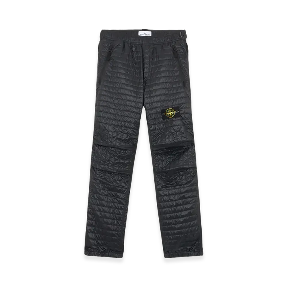 Stone Island 31832 Pertex Quantum Made From Netplus with Primaloft Insulation Technology Cargo Joggers with Anti Drop - 24FW "Black"
