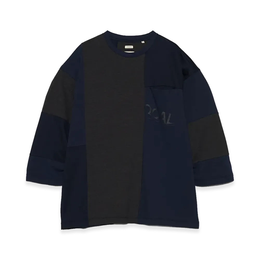 nanamica Patchwork Tee "Navy"