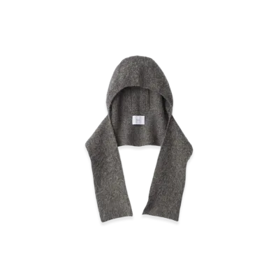 ssstein Wool/Alpaca Milled Knit Balaclava "Grey"