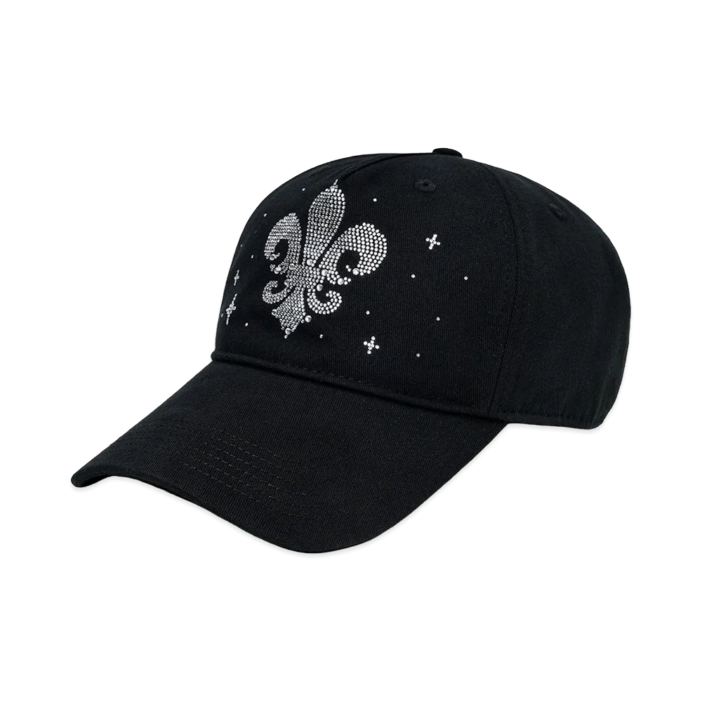 SUPPLIER SupBaby x EVRIS Women's Fleur Rhinestone 6 Panel Cap "Black"