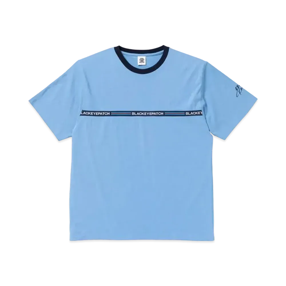 BlackEyePatch MOTOR SPORTS RIBBED TEE "Sax"