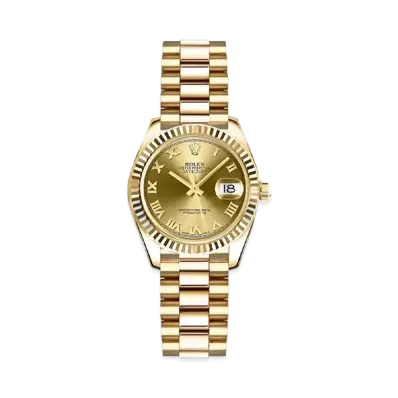 ROLEX Lady-Datejust "Champagne Roman/Yellow Gold"