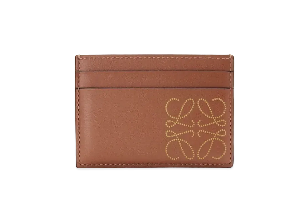 LOEWE Brand Plain Cardholder "Tan / Ochre"