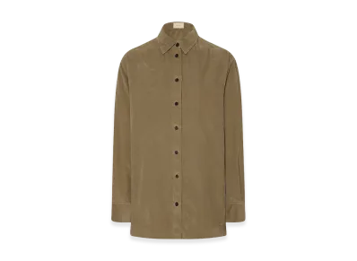 The Row Women's Sisilia Corduroy Shirt "Beige"