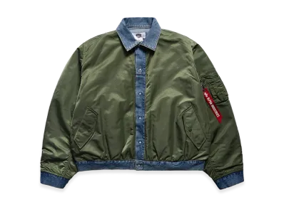 JUNYA WATANABE x Alpha Industries Deconstructed MA-1 Bomber Jacket "Sage"