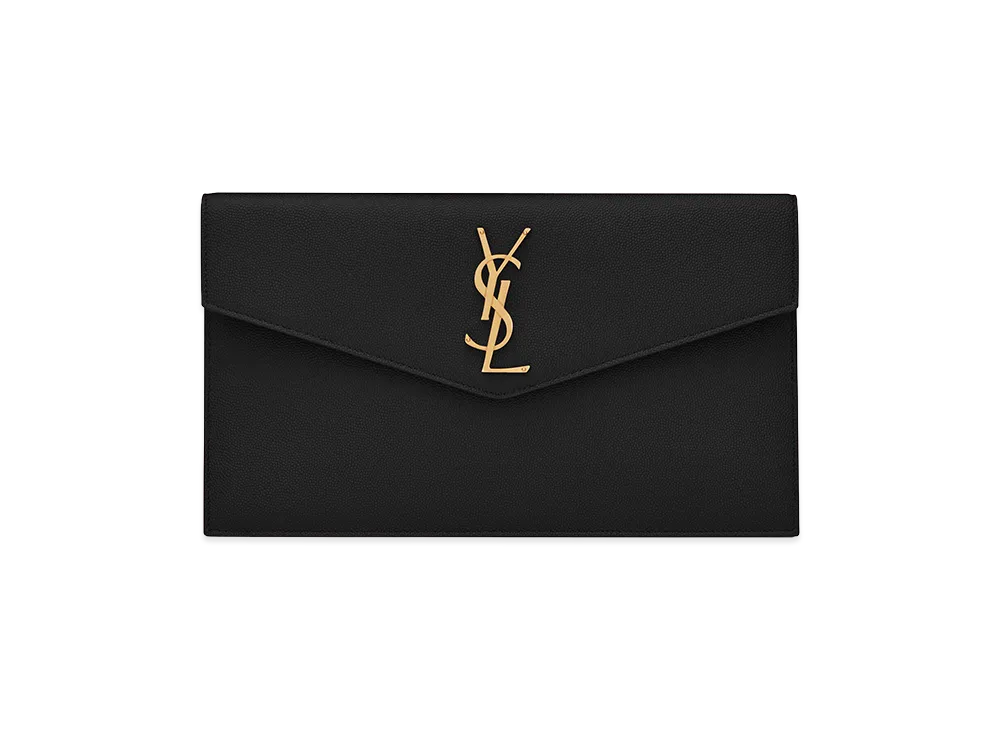 Saint Laurent Women's "Cassandre" Medium Size Clutch "Black"