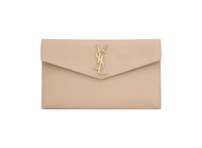 Saint Laurent Women's 'Uptown' Clutch "Beige"