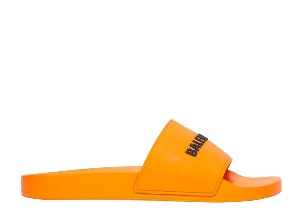 BALENCIAGA Pool Slide Sandal "Orange/Black"