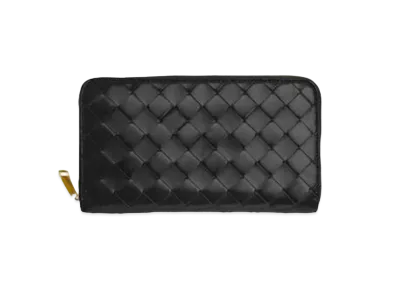 Bottega Veneta Zip Around Wallet "Nero"