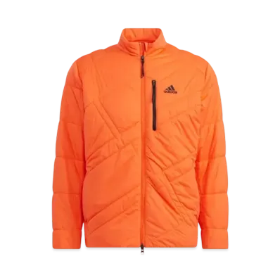 adidas Big Adidas Logo Thermal Insulation Long Sleeve Full Zip Jacket "Semi Impact Orange"