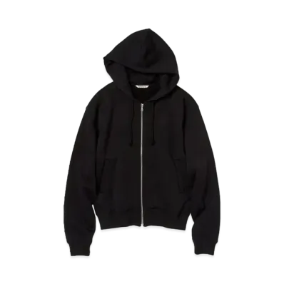 AURALEE Smooth Soft Sweat Zip Parka "Black"