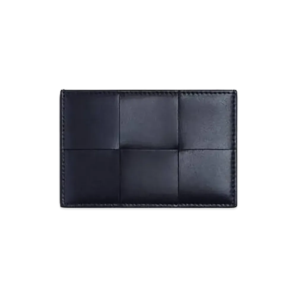 Bottega Veneta Cassette Credit Card Case "Nocturnal/Royal Blue"