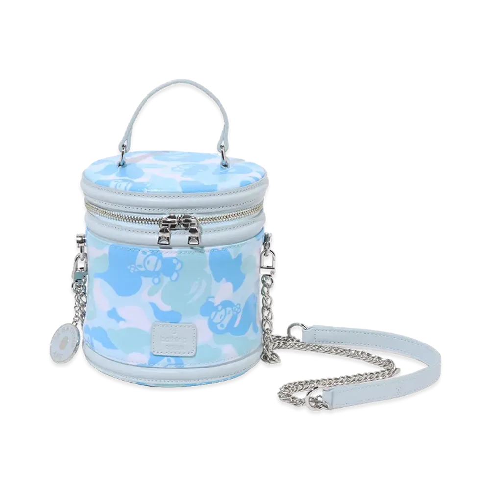A BATHING APE Women's Baby Lisa ABC Camo Vanity Chain Shoulder Bag "Sax"