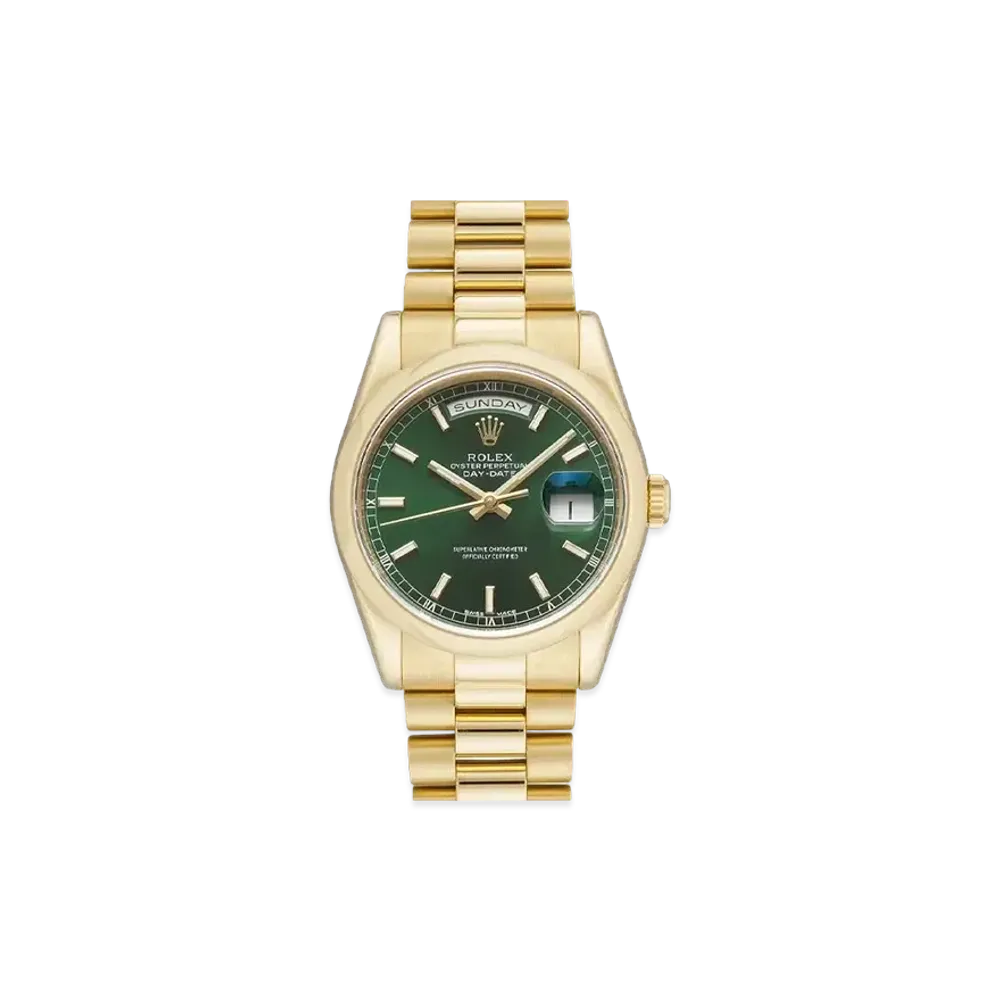 ROLEX Day-Date "Green/Yellow Gold"