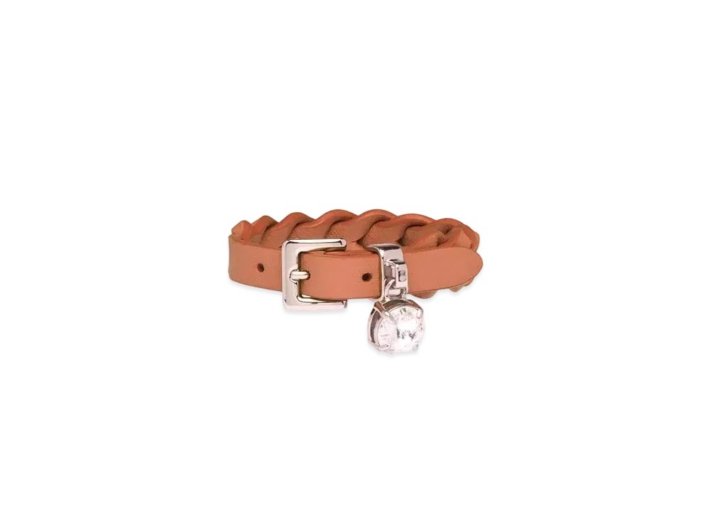 MIU MIU Nappa Leather Bracelet "Cognac"