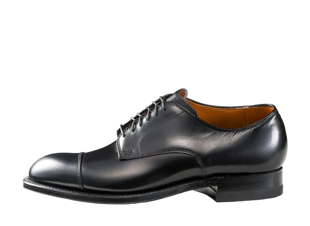 ALDEN Cap Toe Ox. Modified Calf "Black" 56610 D Single Leather Sole