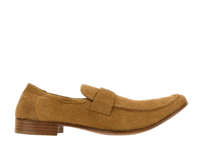 MM6 Maison Margiela Swing Toe Suede Loafers "Camel"