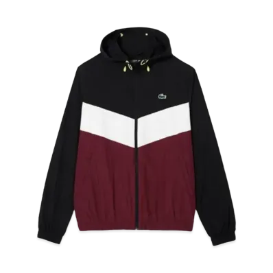 LACOSTE Packable Diamond Ripstop Jacket "Bordeaux"
