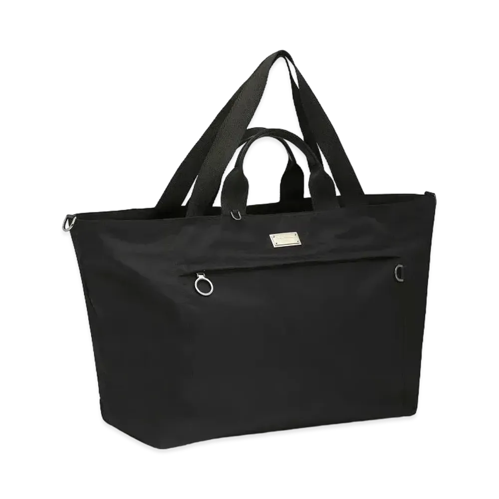 Dolce&Gabbana Travel Bag Logo Plate "Black"