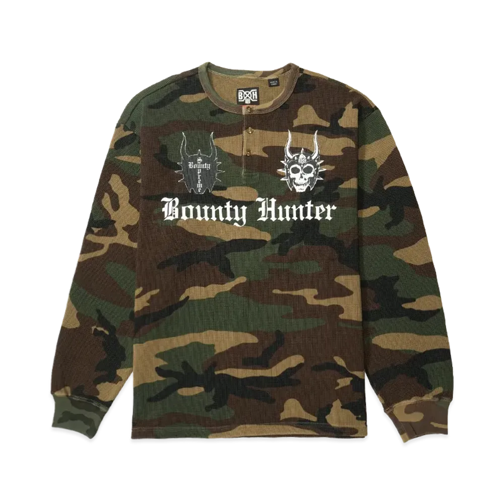Supreme x BOUNTY HUNTER Thermal Henley L/S Top "Camo"