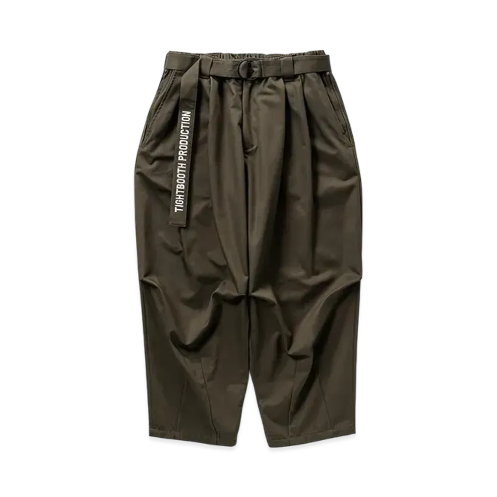 TIGHTBOOTH Herringbone Balloon Pants "Olive"