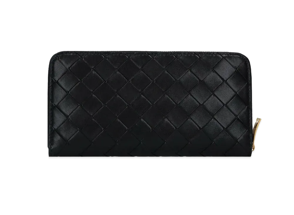 Bottega Veneta Zip Around Wallet "Nero"