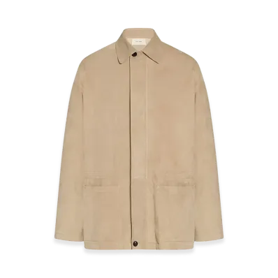 The Row Vilmo Suede Jacket "Cream"