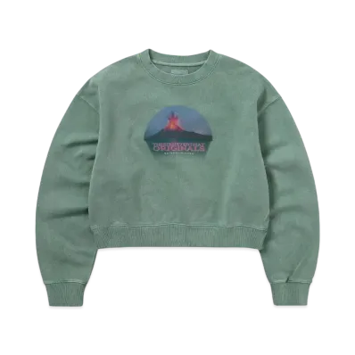 thisisneverthat Volcano W Crewneck "Emerald"