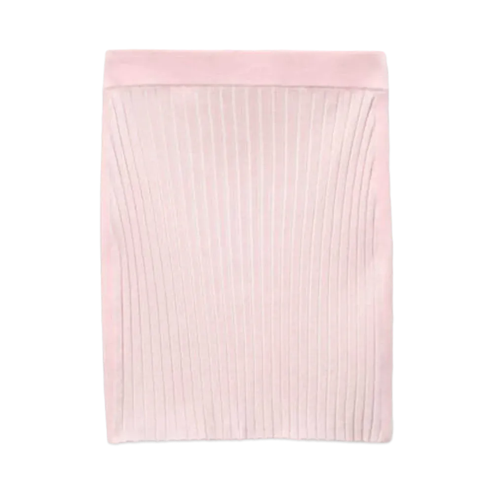 Alexander Wang Rib Knit Mini Dress "Ballerina Pink"