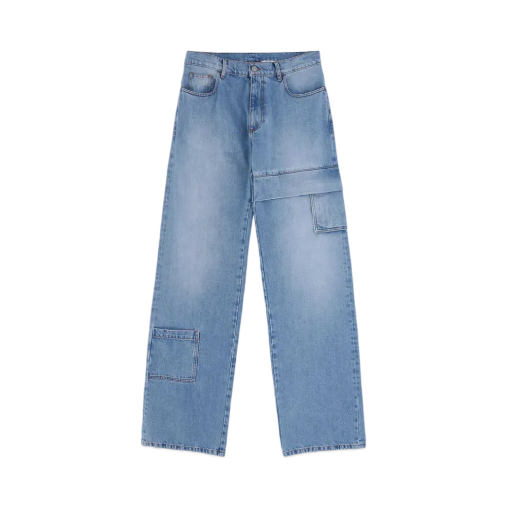 1017 ALYX 9SM Oversized Denim Cargo Pant "Light Blue"