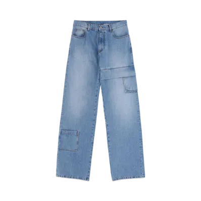 1017 ALYX 9SM Oversized Denim Cargo Pant "Light Blue"