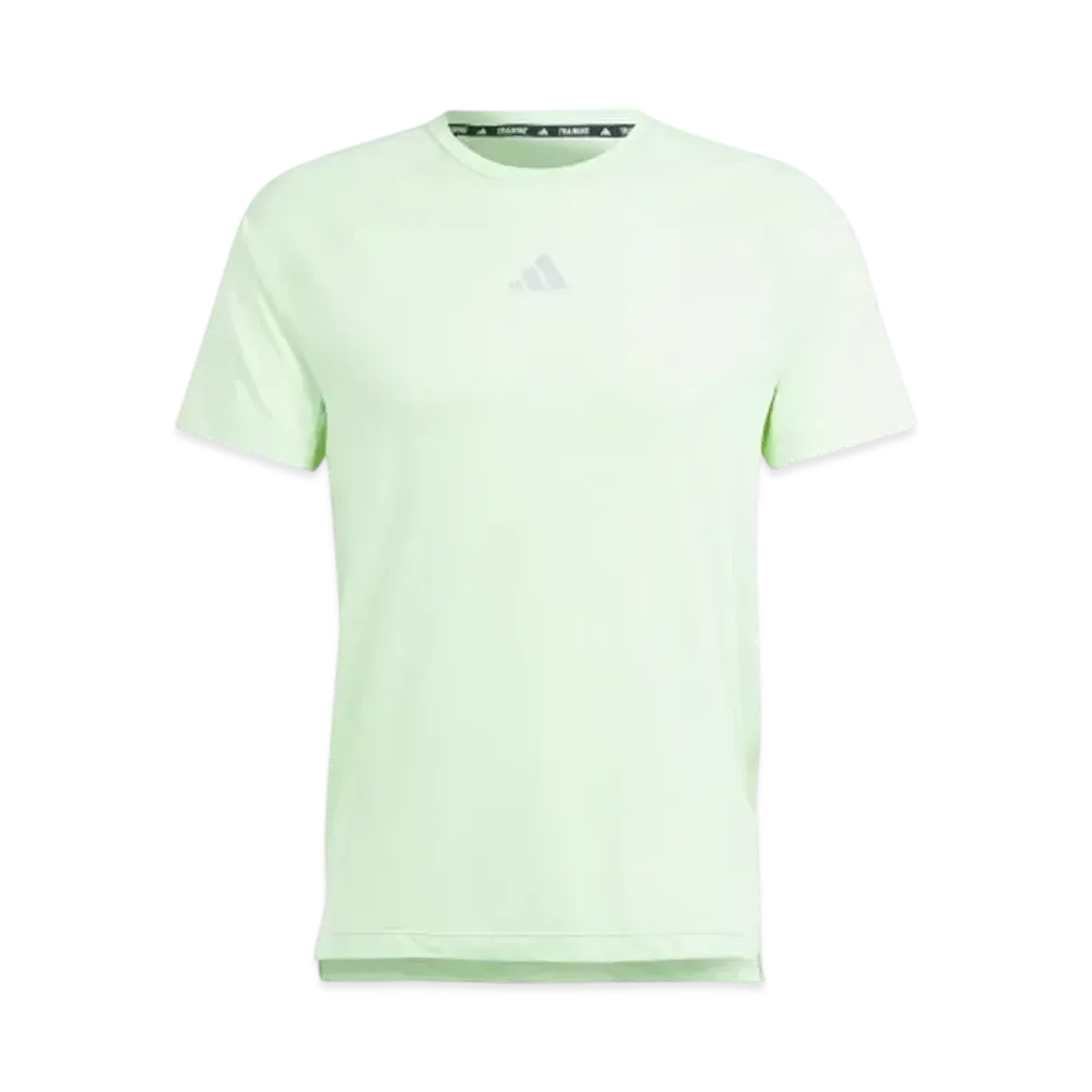 adidas Gym + Training Short Sleeve T-Shirt "Semi Green Spark"