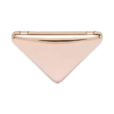 PRADA Eternal Gold Small Triangle Brooch in Pink Gold