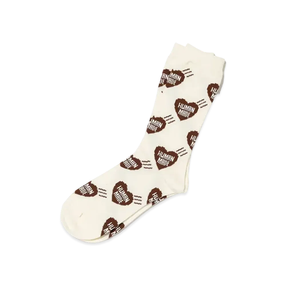 HUMAN MADE Heart Socks "Brown"