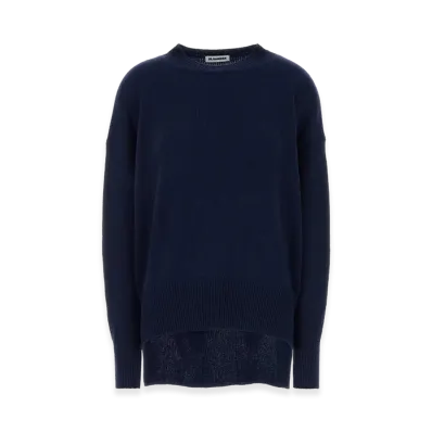 Jil Sander Women's Cashmere Oversize Sweater "Navy Blue"