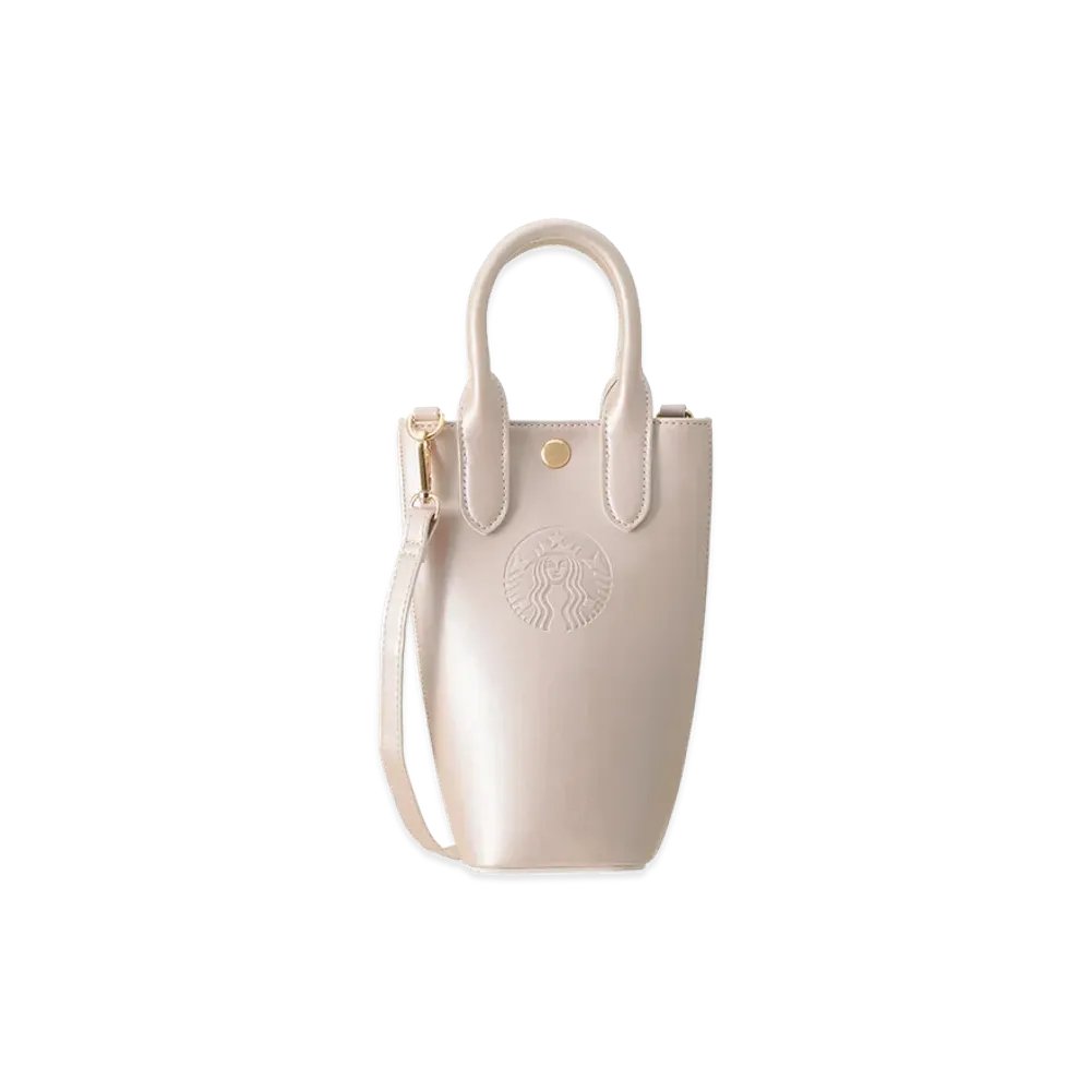 STARBUCKS SAKURA 2026 Bottle Shoulder Bag "Metallic Pink"