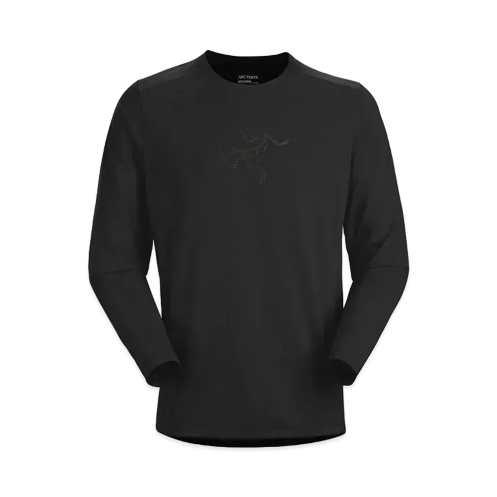 ARC TERYX COMAK LOGO LS SHIRT "Black"
