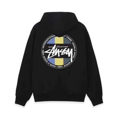 Stussy Classic Dot Zip Hoodie "Black"