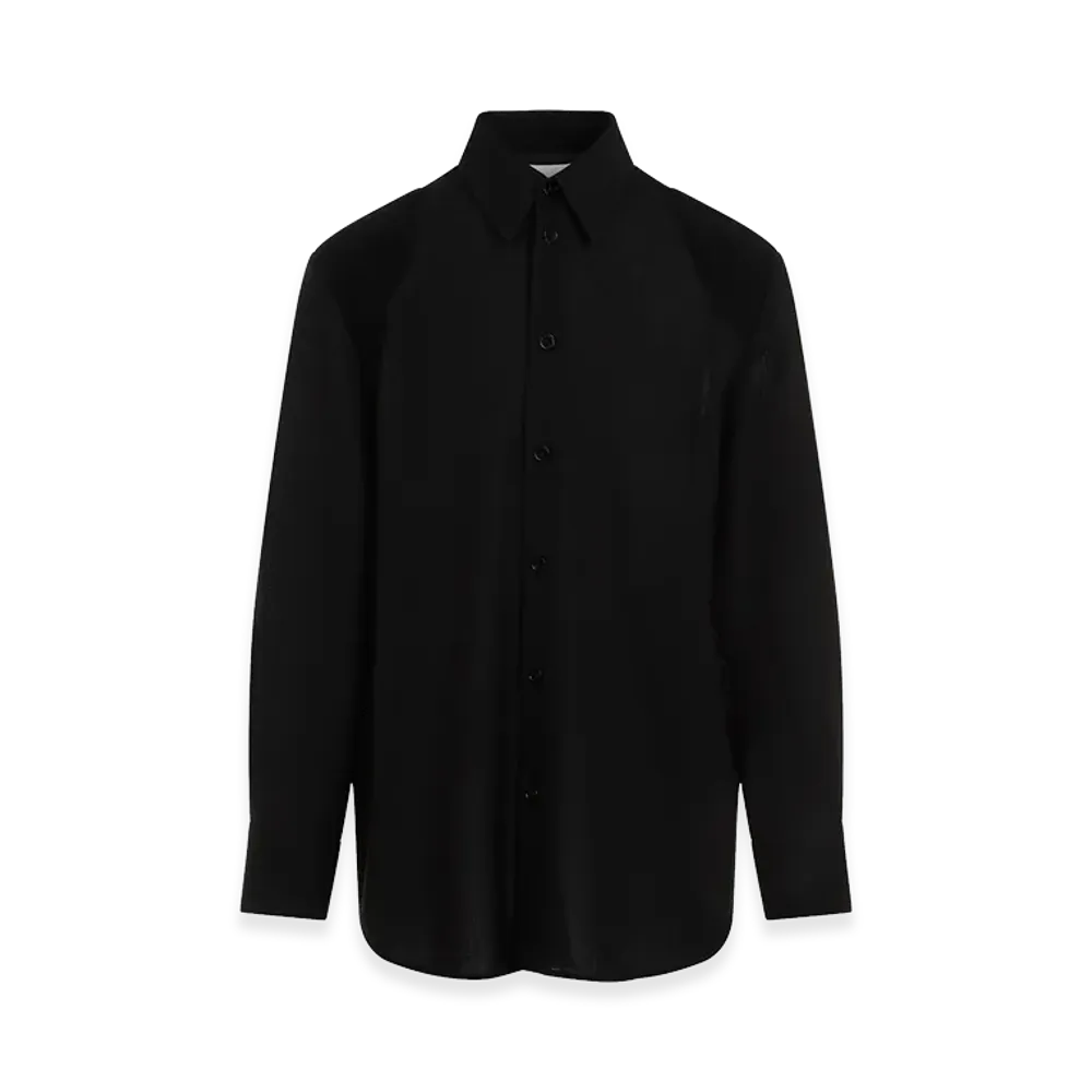 Jil Sander Virgin Wool Shirt "Black"