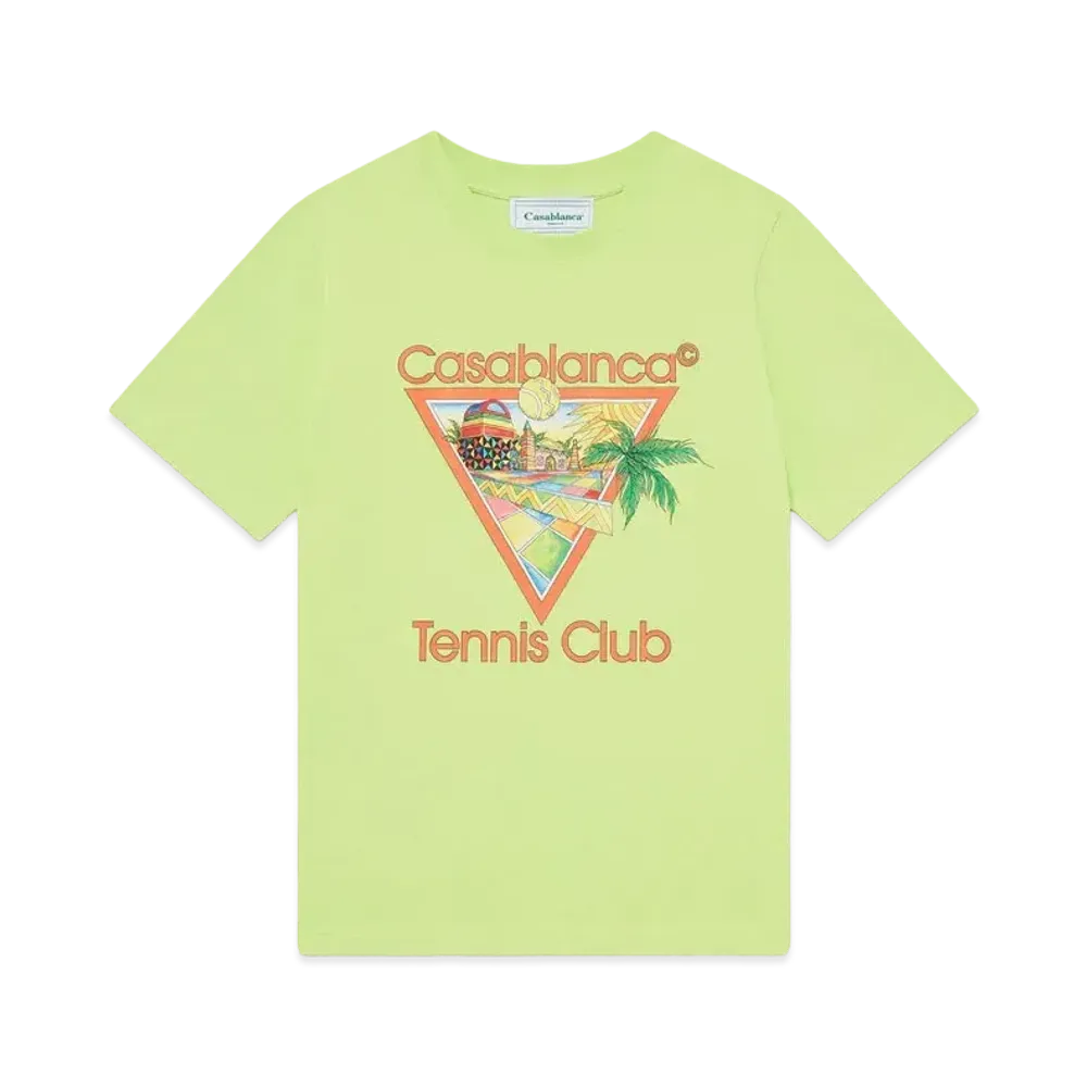 Casablanca Afro Cubism Tennis Club T-Shirt "Green"