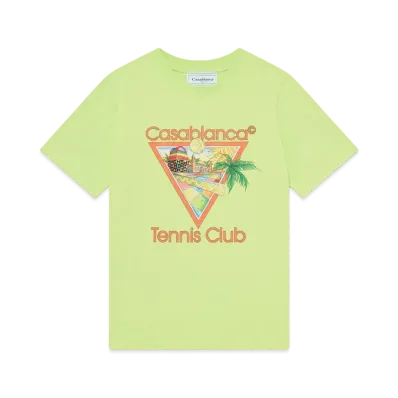 Casablanca Afro Cubism Tennis Club T-Shirt "Green"