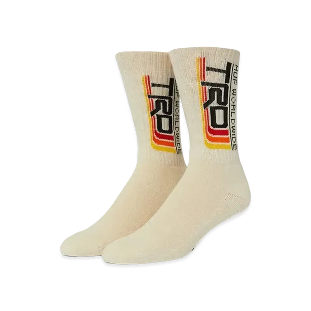 HUF x Toyota TRD Logo Crew Sock "Bone"