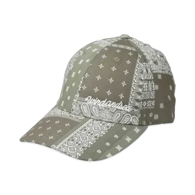 WIND AND SEA WDS_(PAISLEY-PATTERN) 6PANEL CAP "Olive"
