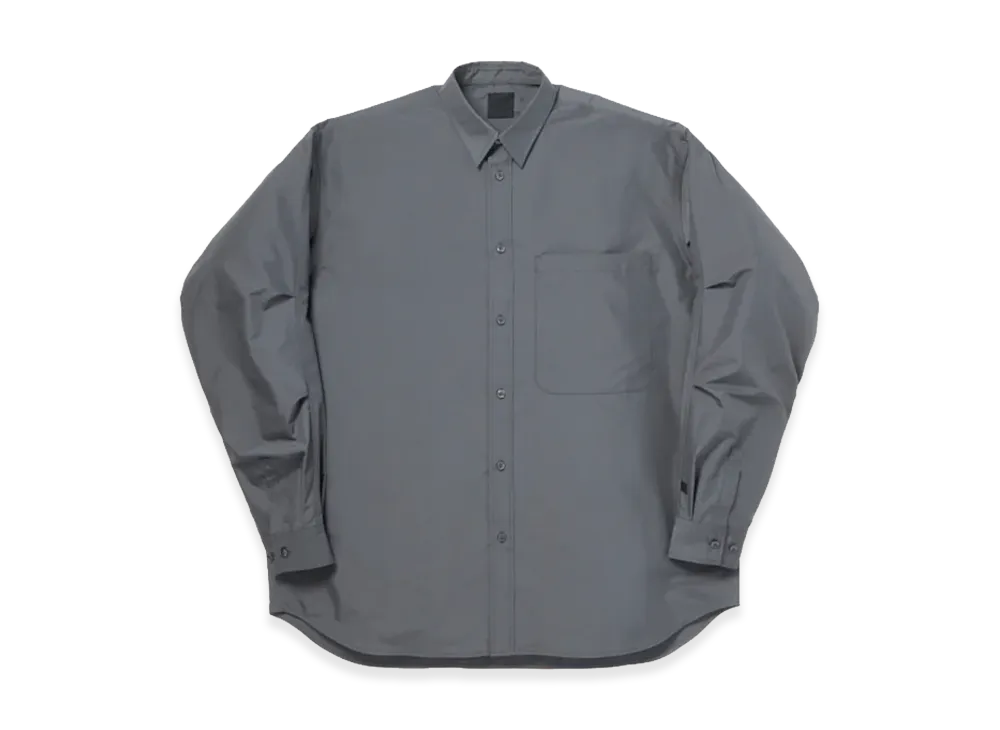 DAIWA PIER39 Women's Tech Regular Collar Shirt L/S Solid "Charcoal"