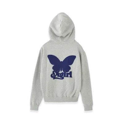 X-Girl Women's Butterfly Patch Sweat Hoodie "Ash"