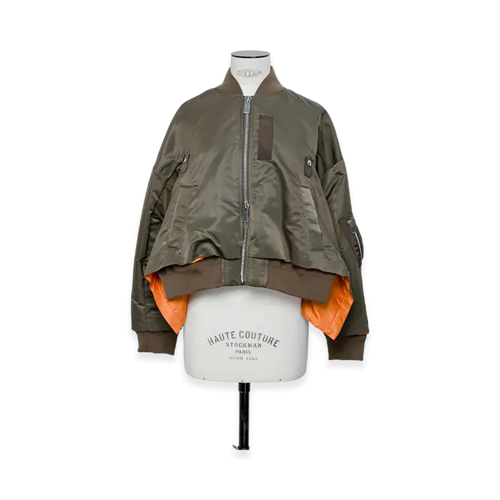 sacai Nylon Twill Blouson "Dark Khaki"