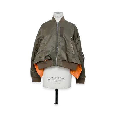 sacai Nylon Twill Blouson "Dark Khaki"
