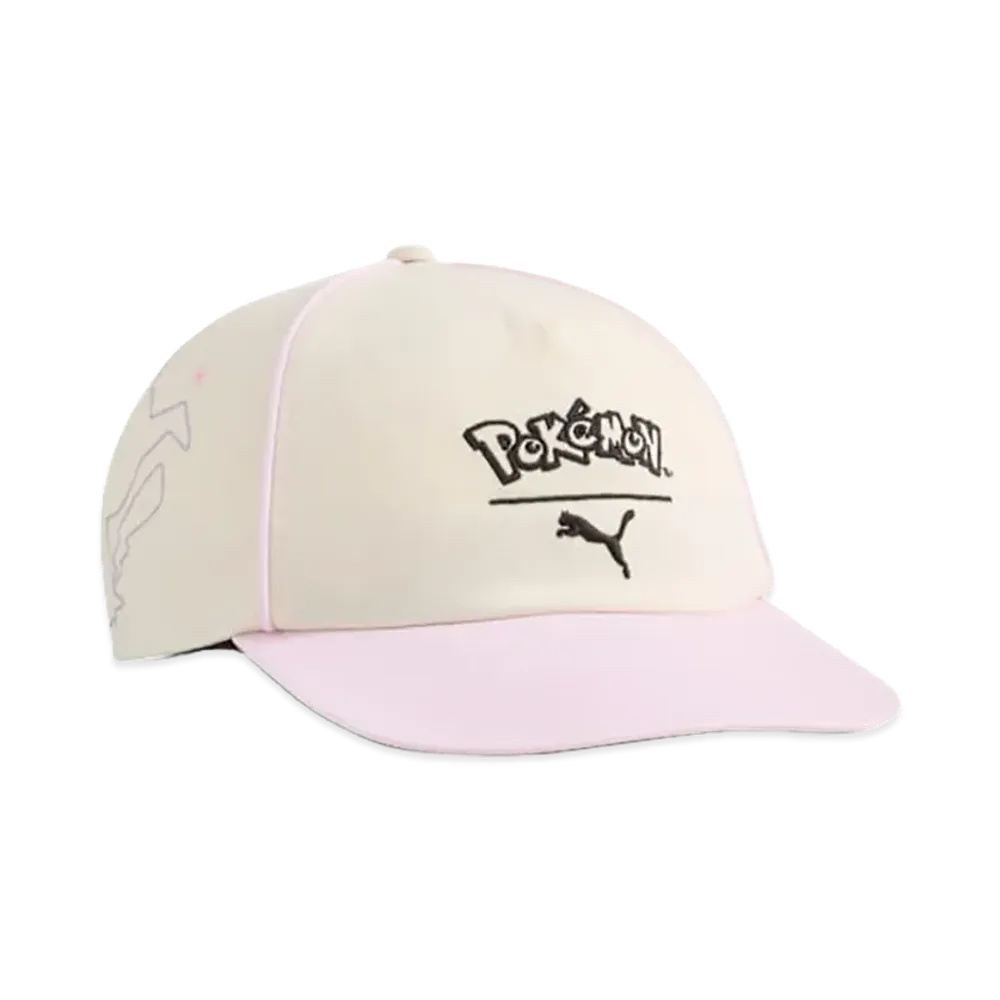 PUMA x Pokemon Kids Dad Cap "Alpine Snow/Pearl Pink"