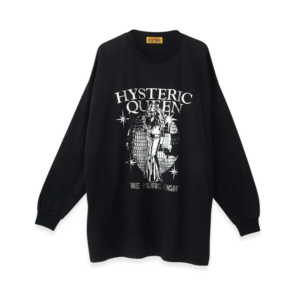 HYSTERIC GLAMOUR HYSTERIC QUEEN Oversized Tee "Black"
